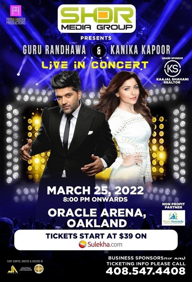 Guru Randhawa and Kanika Kapoor Live Concert in Oakland