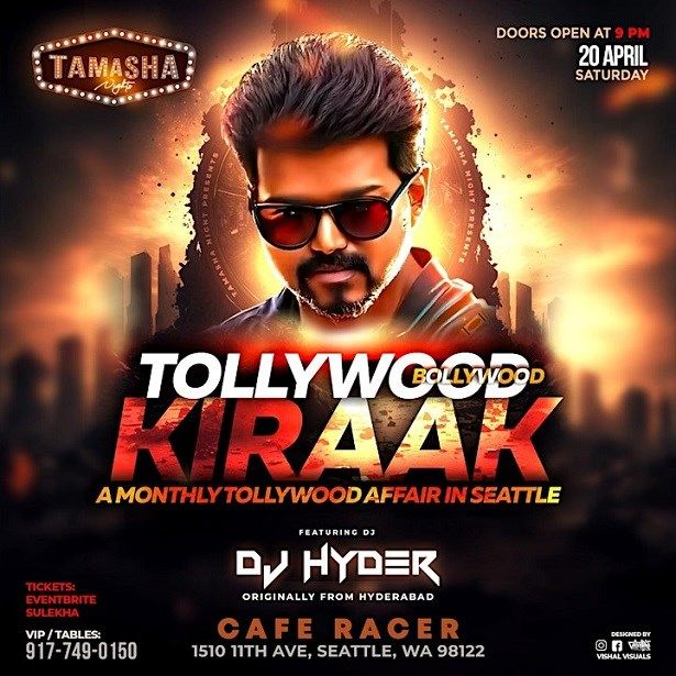 Seattle Tollywood Bollywood Kiraak Night Party