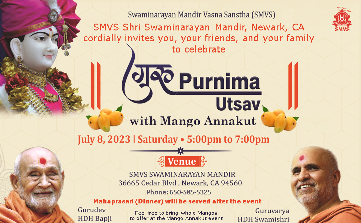 Guru Purnima Celebration with Mango Annakut
