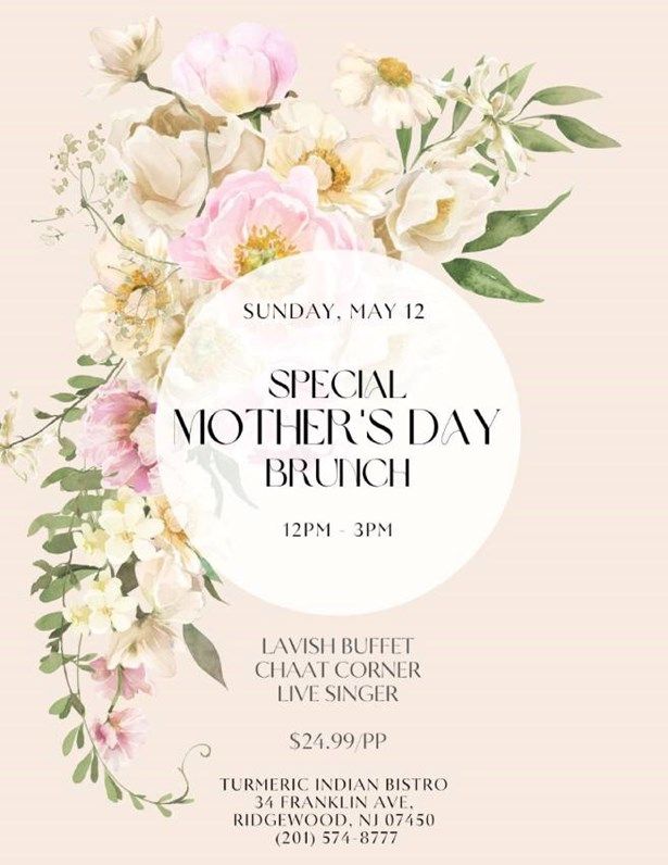 Special Mothers Day Brunch With Live Singer