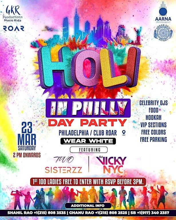 Holi In Philly Bollywood Day Party 2024