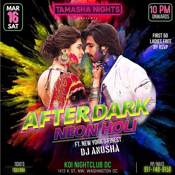 Desi Party, Neon Holi Edition Nightclub