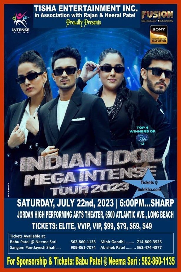 Indian Idol Tour 2023  Los Angeles