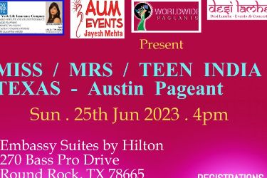 Miss Mrs Teen India Texas Austin Pageant