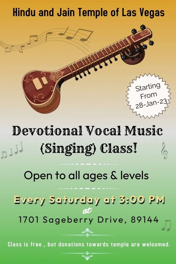 Devotional Vocal Music Every Saturday