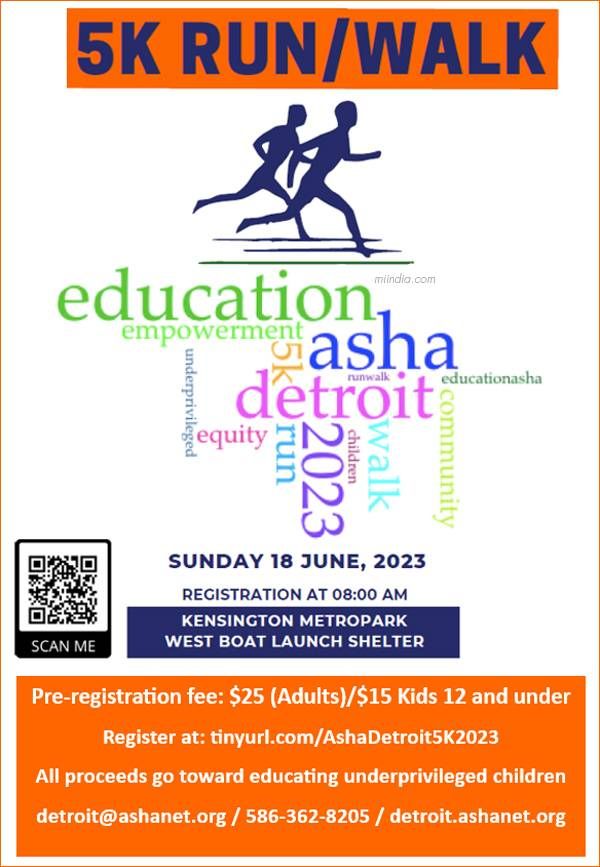 Asha Detroit 5k Run Walk 2023