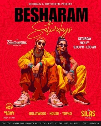 Besharam Saturdays With Dj Brown Buoy In Bay Area