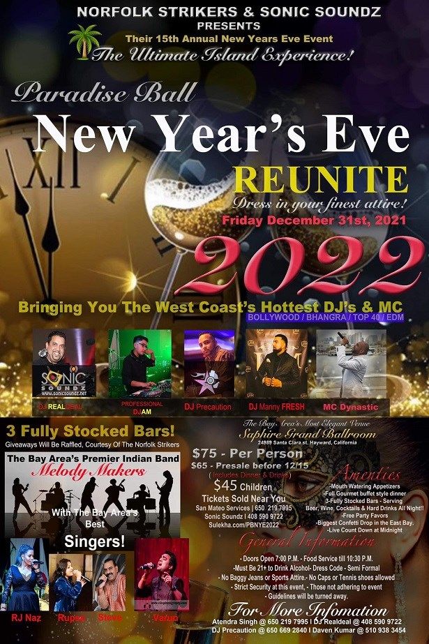 Paradise Ball New Year's Eve Reunite 2022