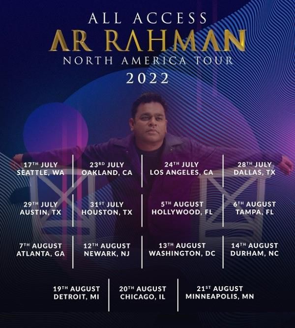 AR Rahman Live In Concert 2022 Minneapolis