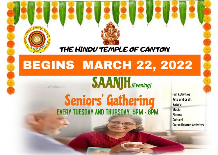 Saanjh: Senior's Gathering - Tuesday