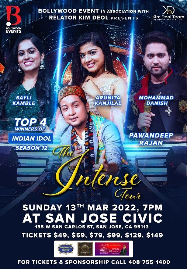 The Intense Tour / Indian Idol 12 - San Jose