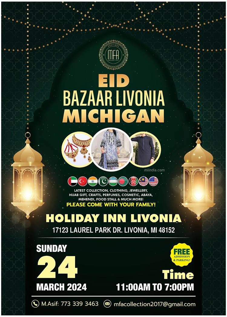 Eid Bazaar Livonia Michigan