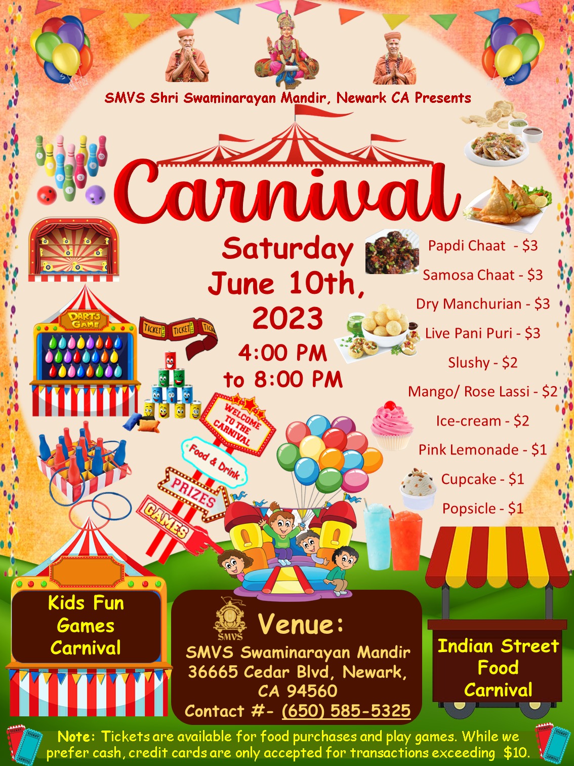 Carnival - Indian Street Food & Kids Fun Games
