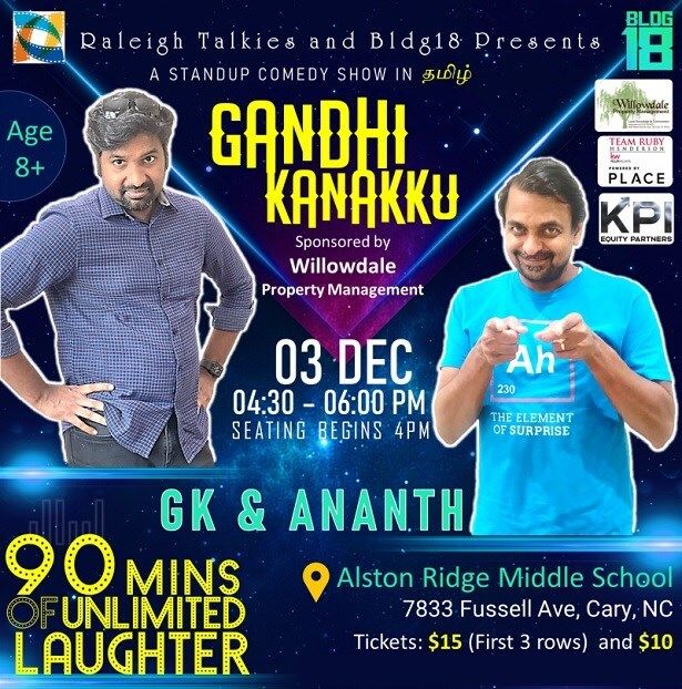 Gandhi Kanakku Stand Up Comedy Show In Cary
