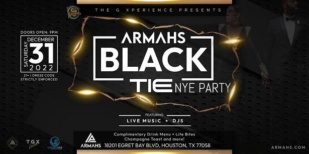 Armahs Black Tie New Years Eve Party