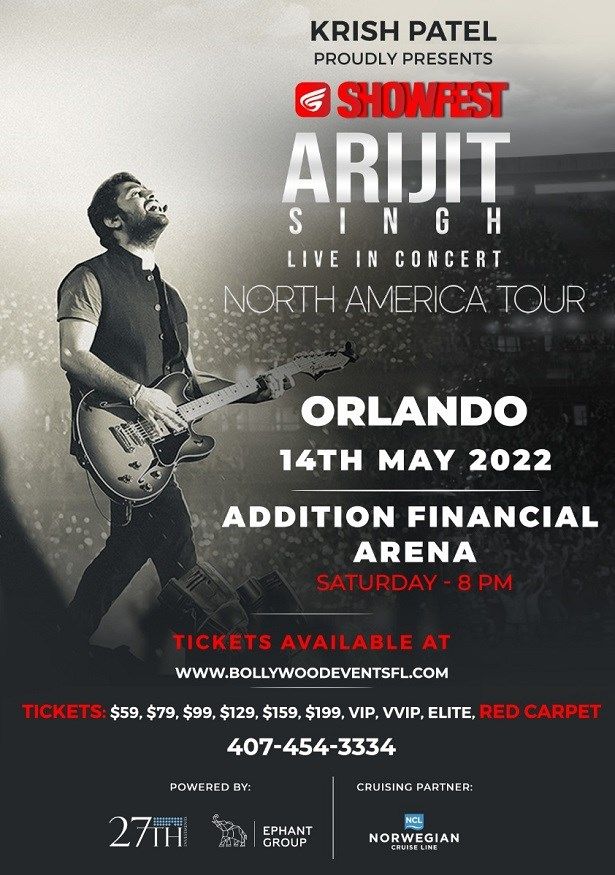Arijit Singh Live Concert 2022 in ORLANDO
