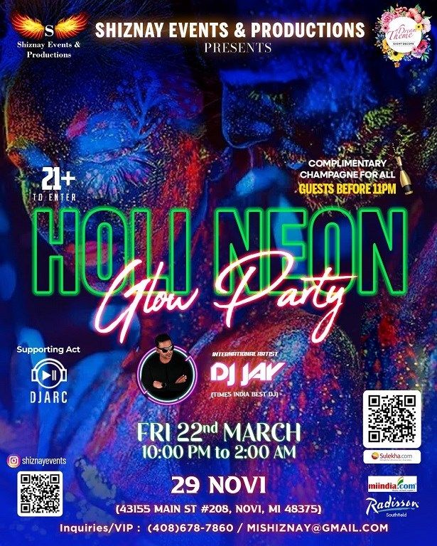 Holi Neon Glow Party Ft. Dj Jay 29 Novi
