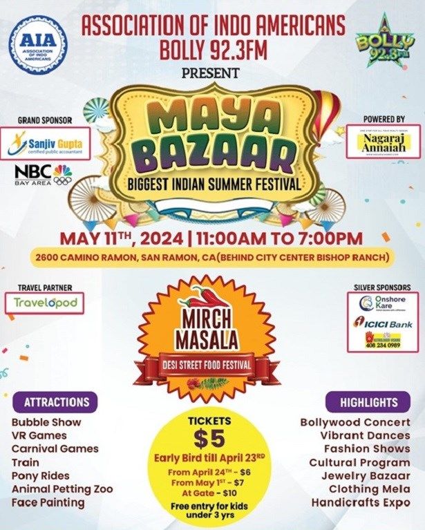 Aia Maya Bazaar 2024 - Biggest Indian Summer Festival