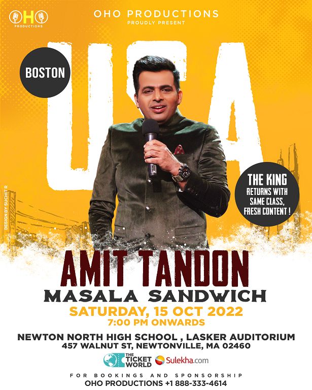 Boston: Amit Tandon Stand-up Comedy