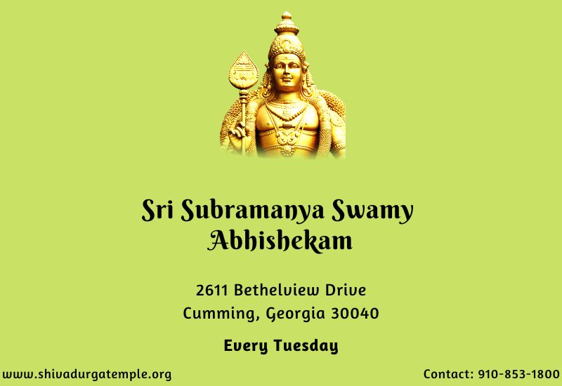 Sri Subramanya Swamy Abhishekam