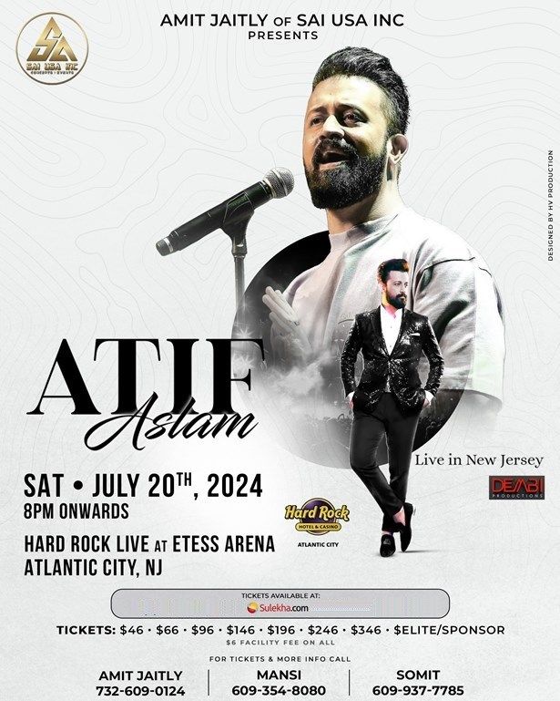 Atif Aslam  Live In New Jersey 2024
