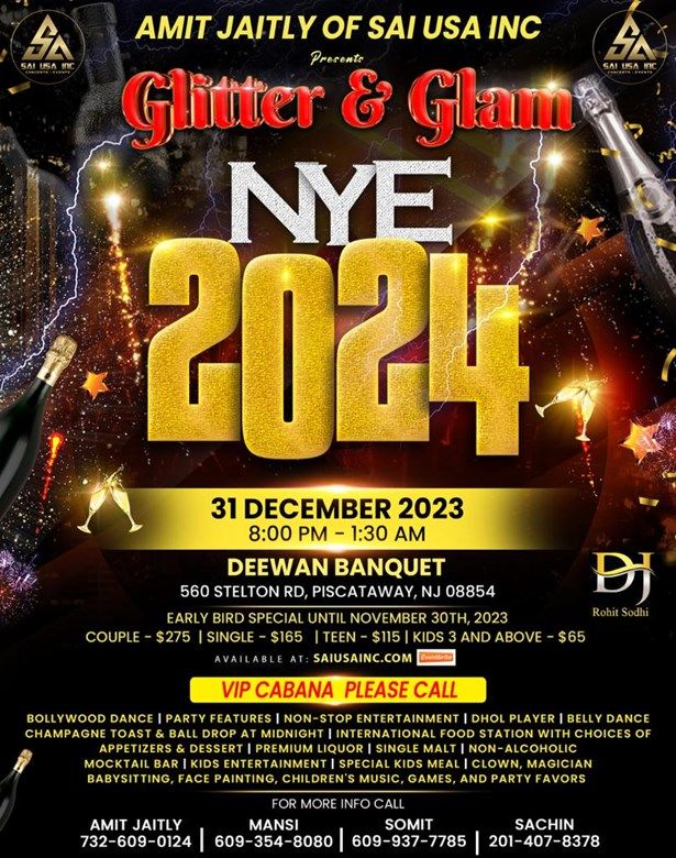 Nye 2024- Glitter And Glam