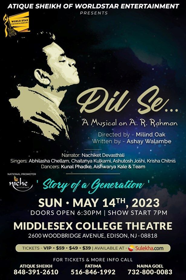 Dil Se A Music On Ar Rahman Live In New Jersey