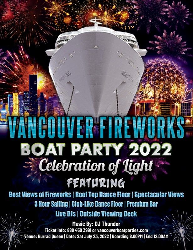 Fireworks Boat Party