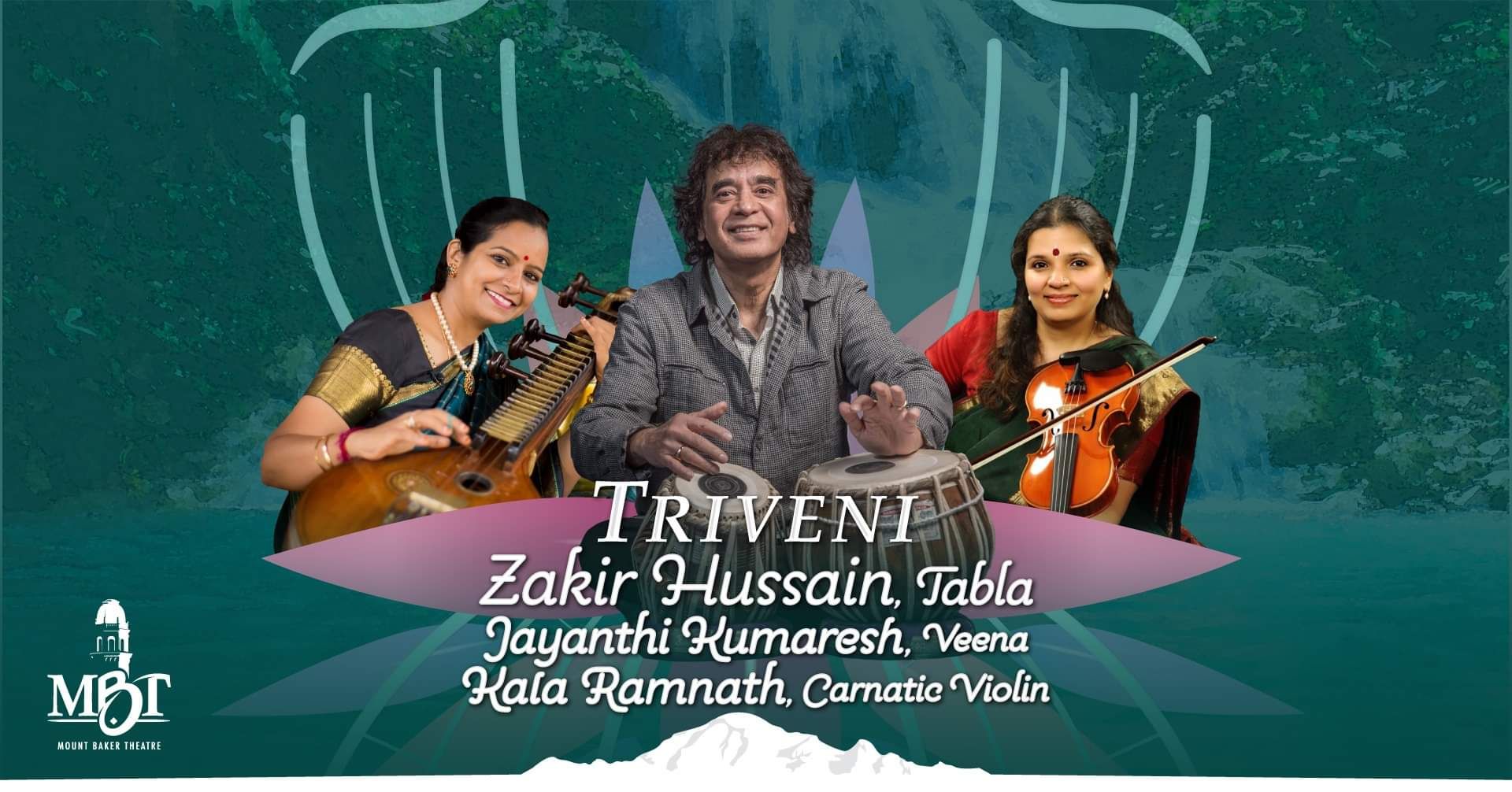 TRIVENI with Zakir Hussain, Jayanthi Kumaresh, and Kala Ramnath