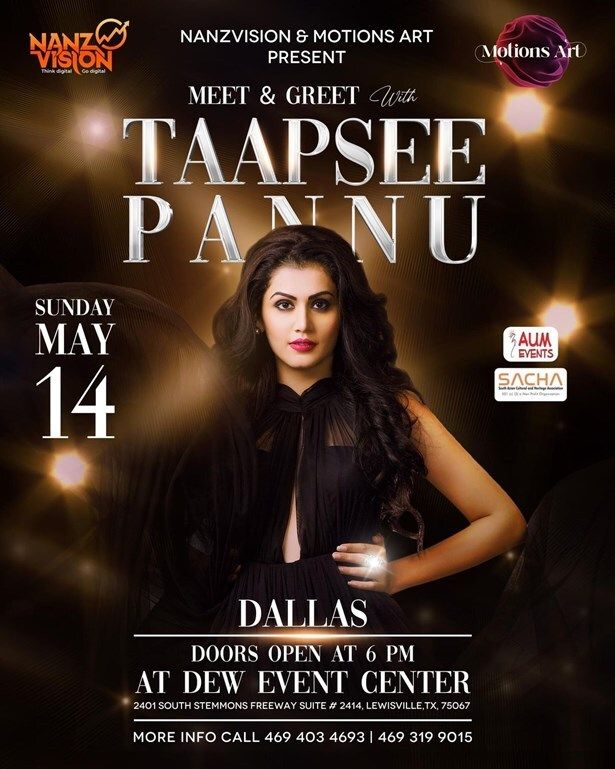 Taapsee Pannu In Dallas