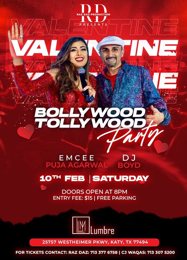 Valentine Bollywood Tollywood Party