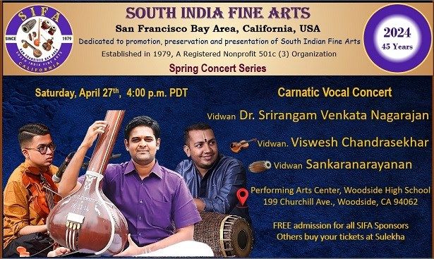Carnatic Vocal Concert  Vidwan Dr. Srirangam Venkata Nagarajan
