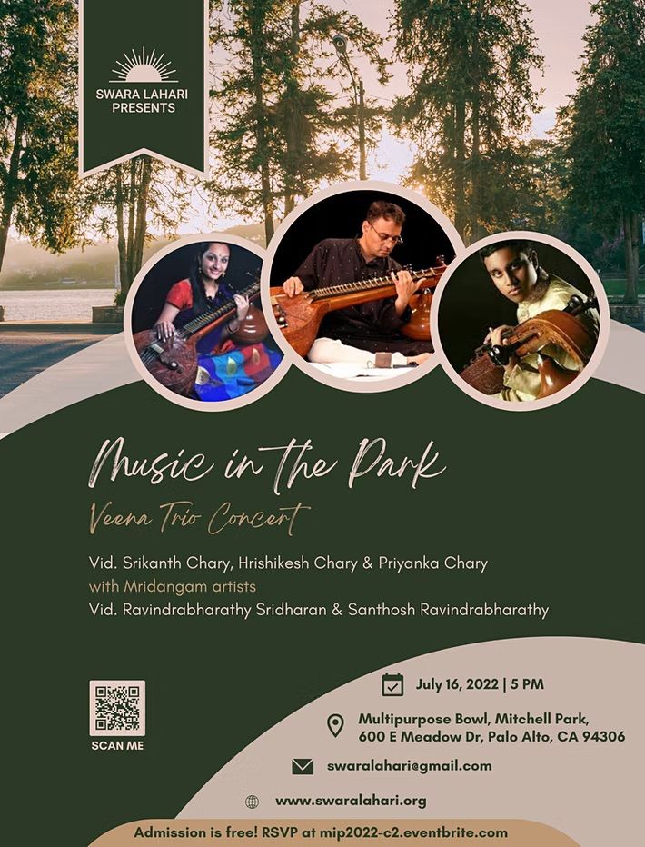 Music In The Park Series - Veena Trio
