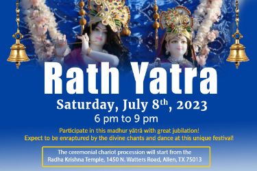 Rath Yatra By The Radha Krishna Temple Of Dallas