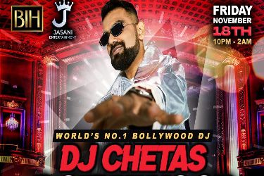 Bollywood Night With Dj Chetas