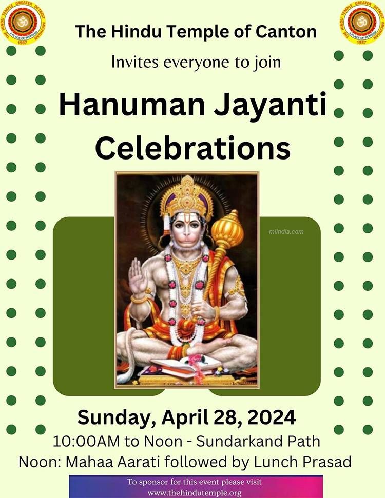 Hanuman Jayanti @ The Hindu Temple Of Canton