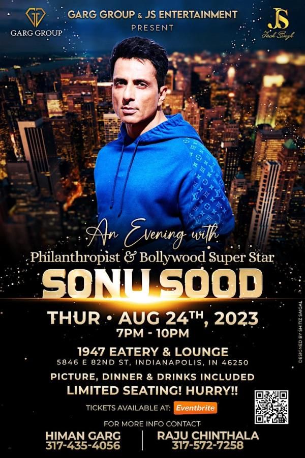 An Evening With Philanthropist & Bollywood Super Star Sonu Sood
