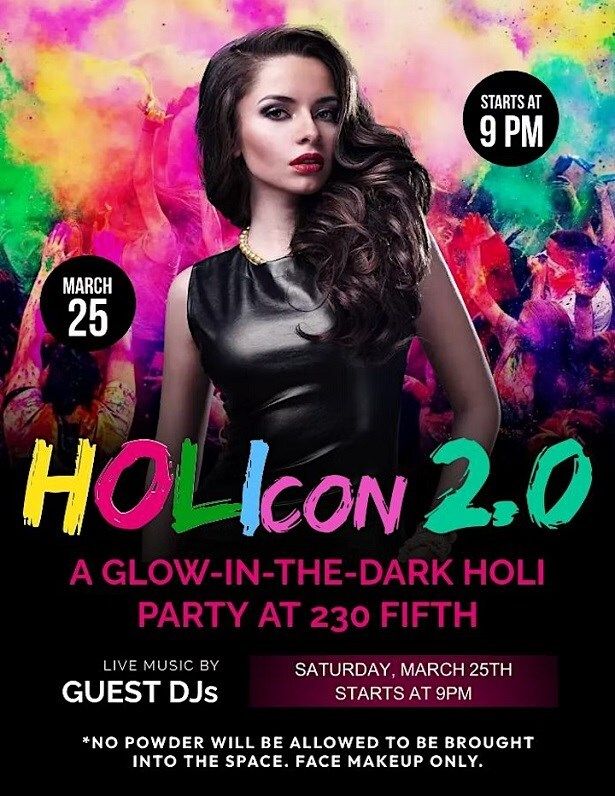 Holicon 2.0 Glow In The Dark Holi Party Fifth Rooftop