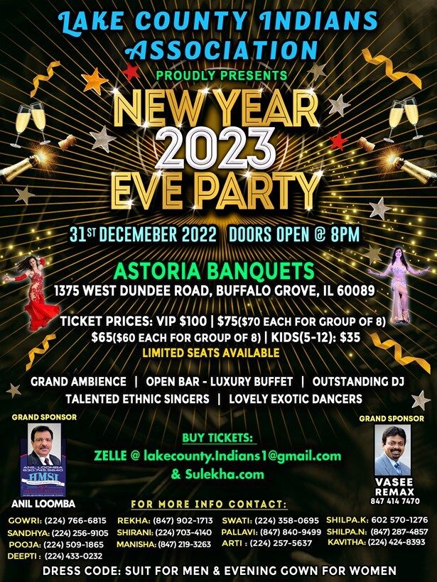 2023 New Year's Eve Party Night