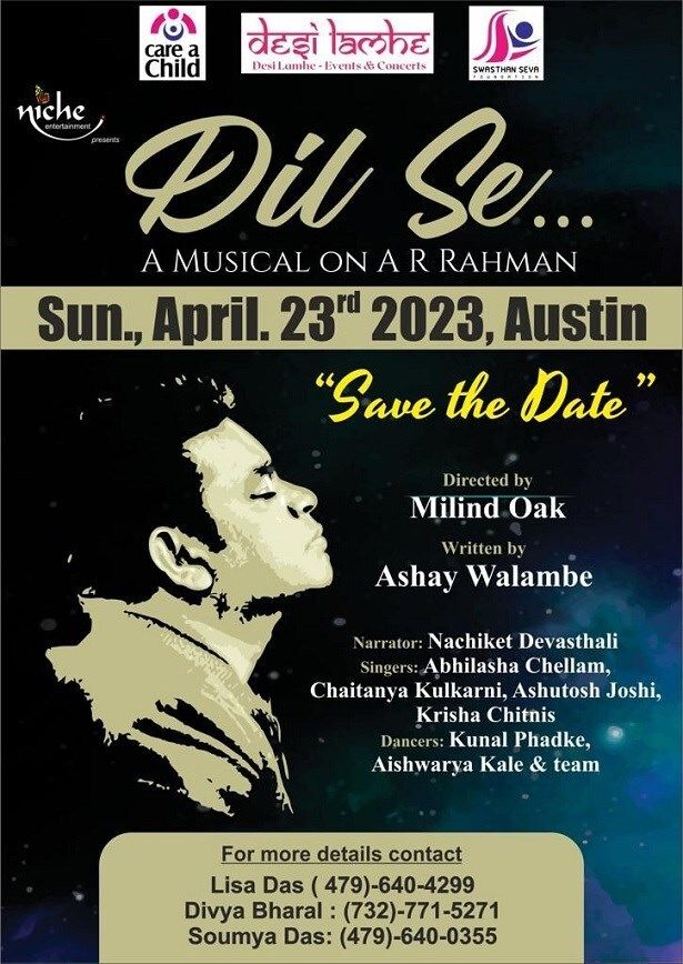 Dil Se  A Music On Ar Rahman  Live In Austin