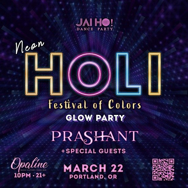 Neon Holi Festival Of Colors Bollywood Glow Dance Party