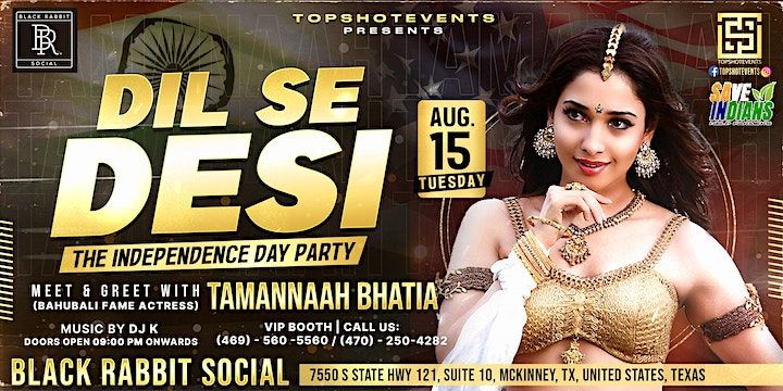 Dil Se Desi Independence Day Party With Tamannaah Bhatia