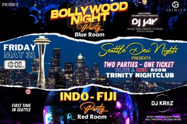 Bollywood Night & Indo-fiji Night At Trinity Nightclub Seattle On May 31
