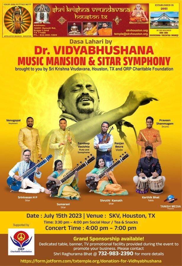 Grand Concert By Vidyabhushana And Sitar Symphony Team