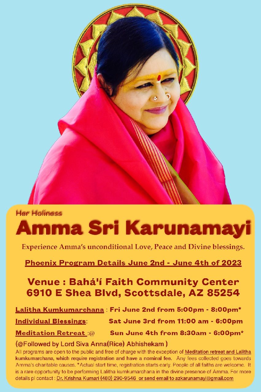 Her Holiness Amma Sri Karunamayi