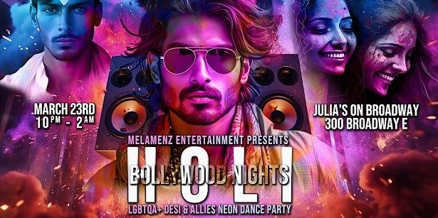 Bollywood Nights Holi Neon Dance Party