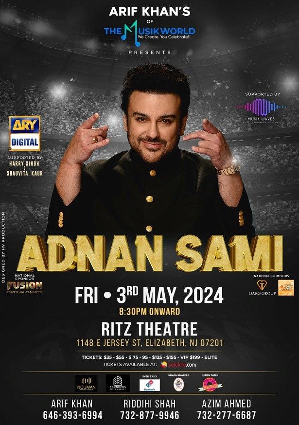 Adnan Sami Live In New Jersey 2024