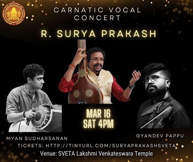 Carnatic Vocal Concert By R. Surya Prakash