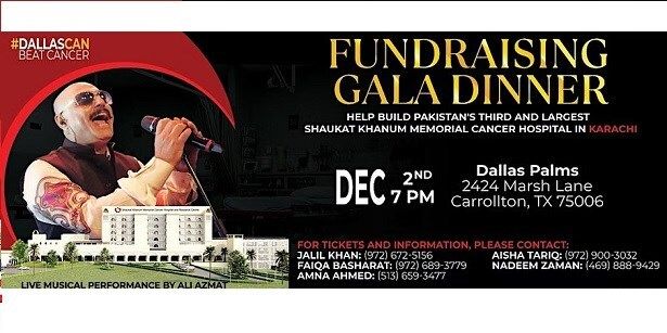 Shaukat Khanum Fundraising Gala Dinner