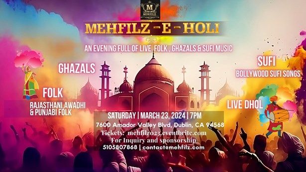 Mehfilz-e-holi Live Music Concert Ghazals, Sufi And Folks Songs